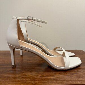 Stuart Weitzman white heeled sandals